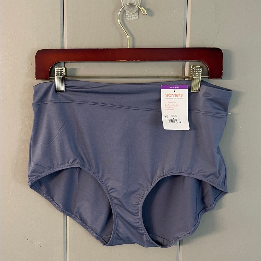 NWT Warner's Brief Panty Gray Full
Coverage Sissy Feminine Vintage Vibes 2X